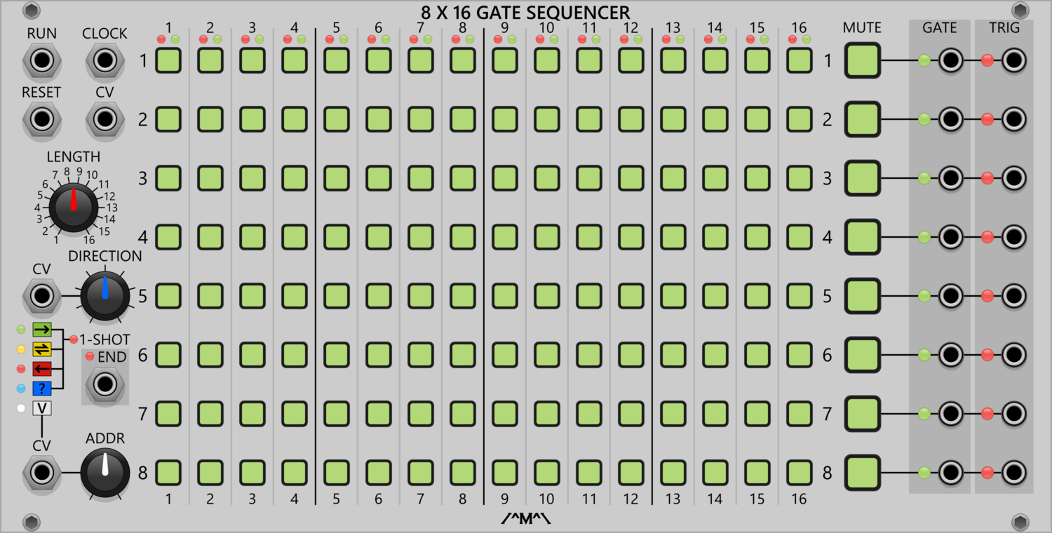 8 x 16 Gate Sequencer