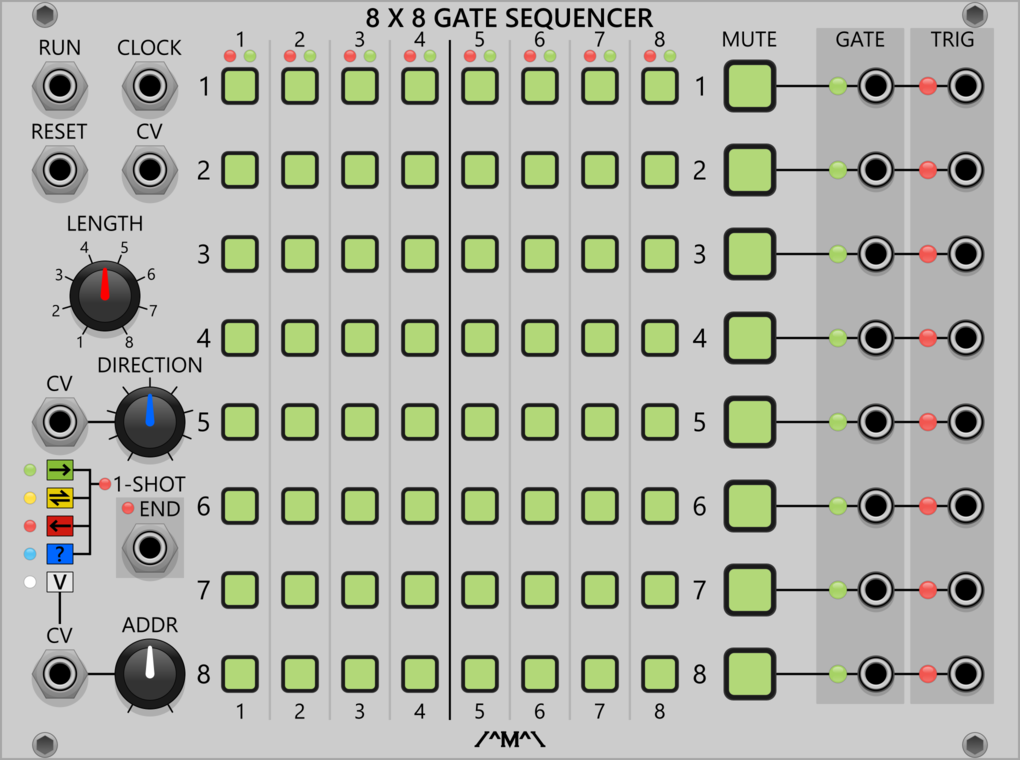 8 x 8 Gate Sequencer