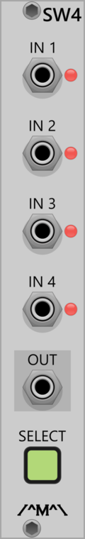 Manual 4 Input Switch