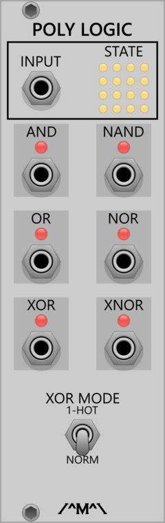 Polyphonic Boolean Logic Processor