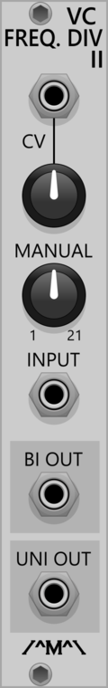 Voltage Controlled Frequency Divider MkII