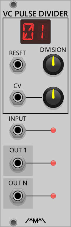 Voltage Controlled Pulse Divider