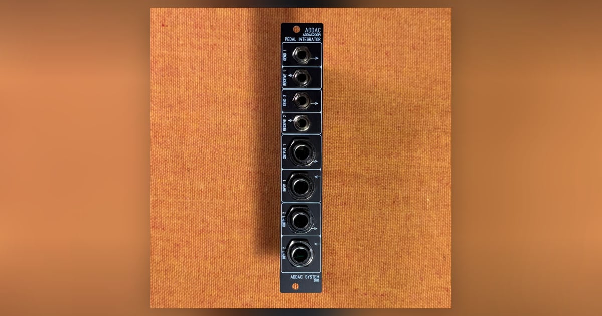 鍵盤楽器 ADDAC200PI Pedal Integrator ADDAC System: ADDAC200PI Pedal Integrator | Takazudo Modular