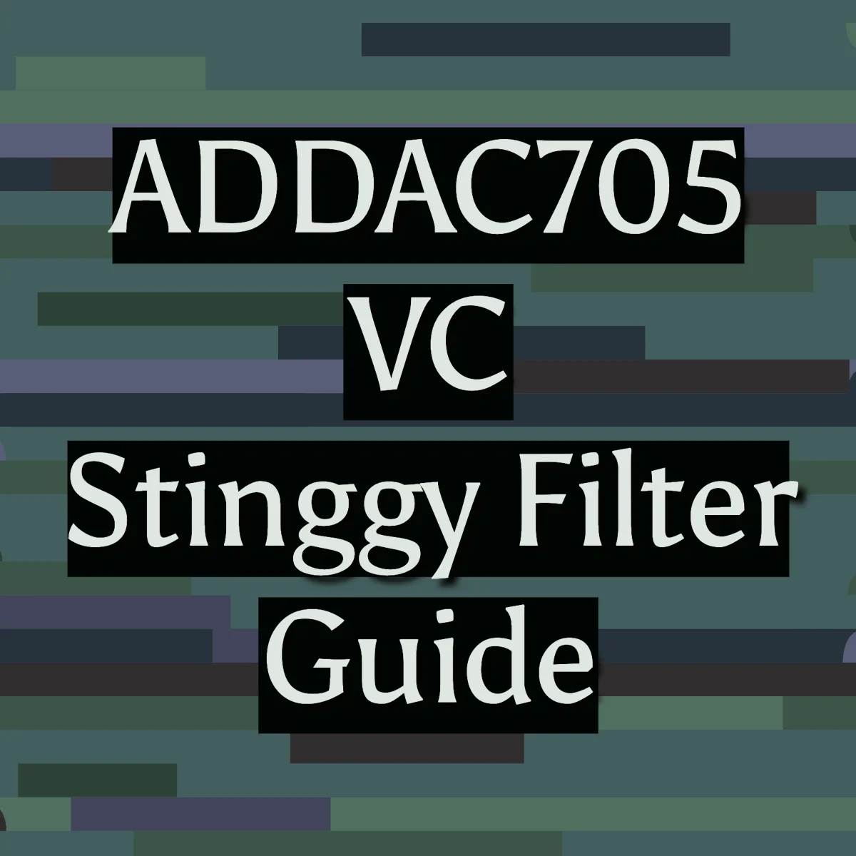 ADDAC705 VC Stinggy Filter 解説 EP.1: モジュール概要
