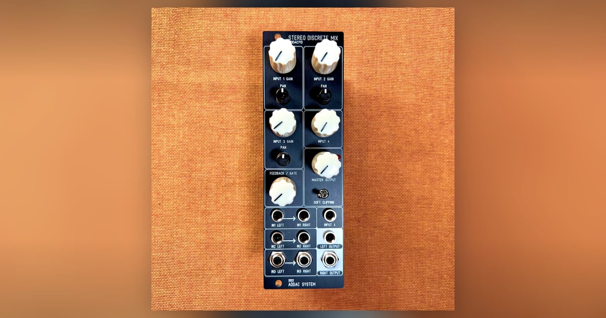 ADDAC System: ADDAC713 Stereo Discrete Mixer | Takazudo Modular
