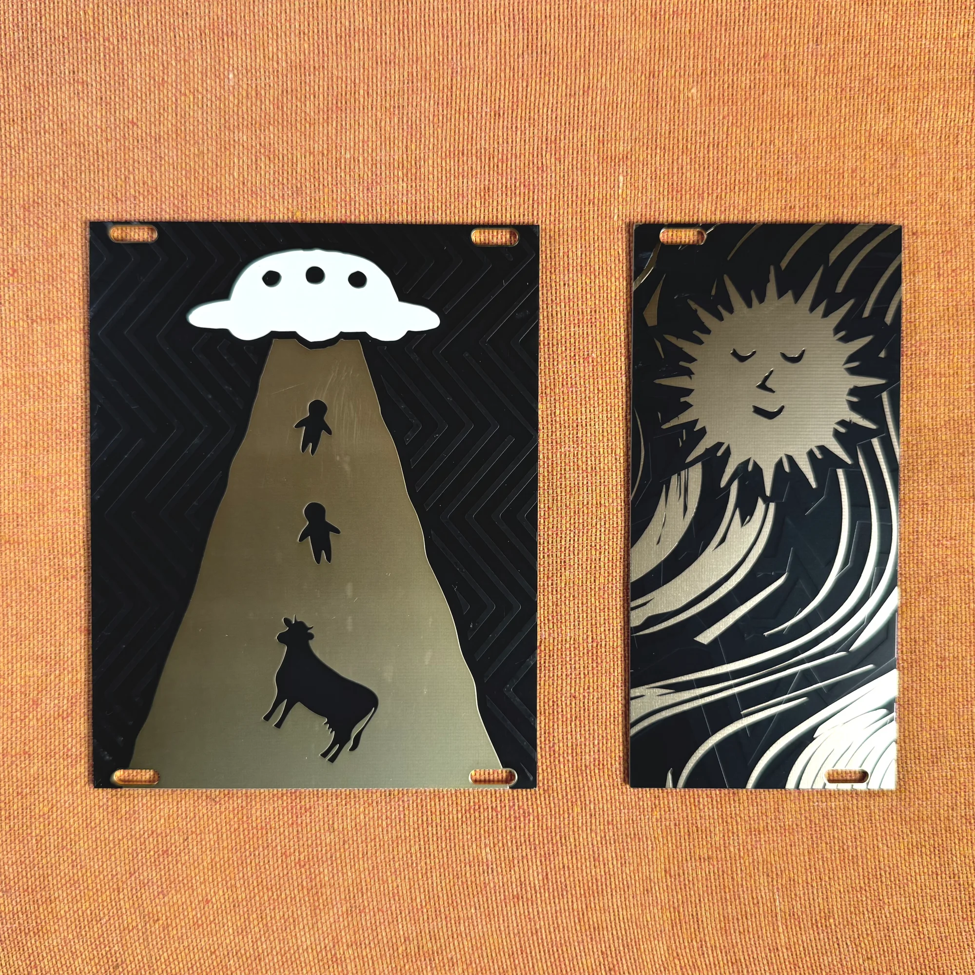 Takazudo Modular: ブランクパネル The Sun + UFO