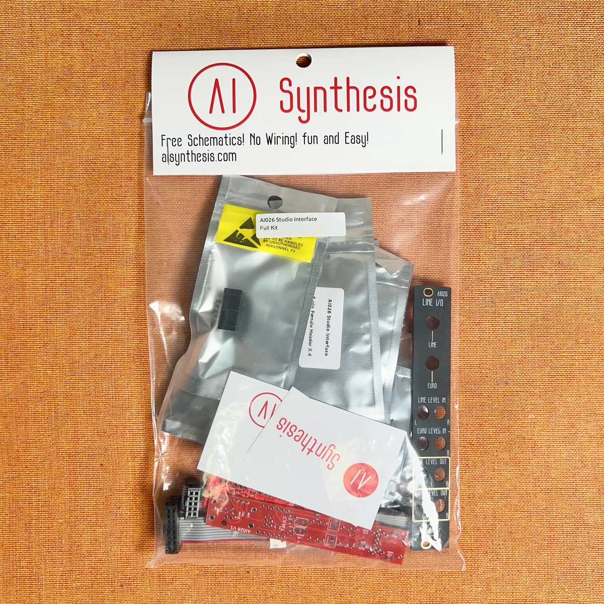 AI026 Line I/O Interface (Black Panel) DIY Kit