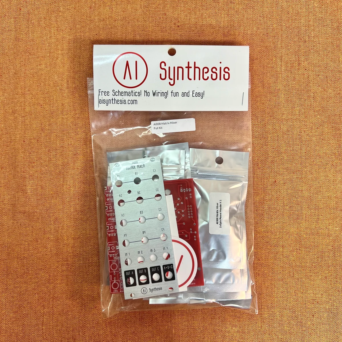 AI008 Eurorack Matrix Mixer DIY Kit (Aluminium)