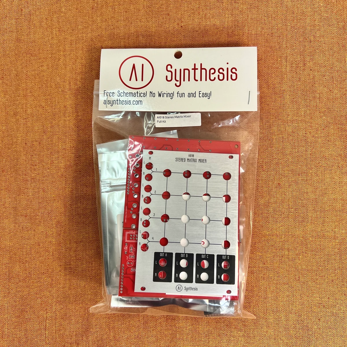 AI018 Stereo Matrix Mixer DIY Kit (Aluminium)