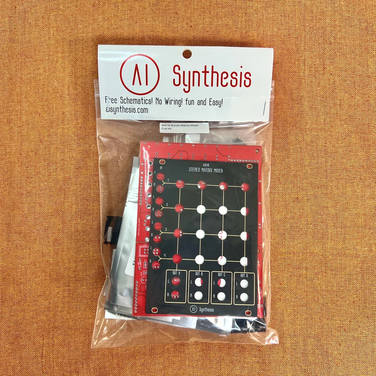 AI018 Stereo Matrix Mixer DIY Kit (Black)